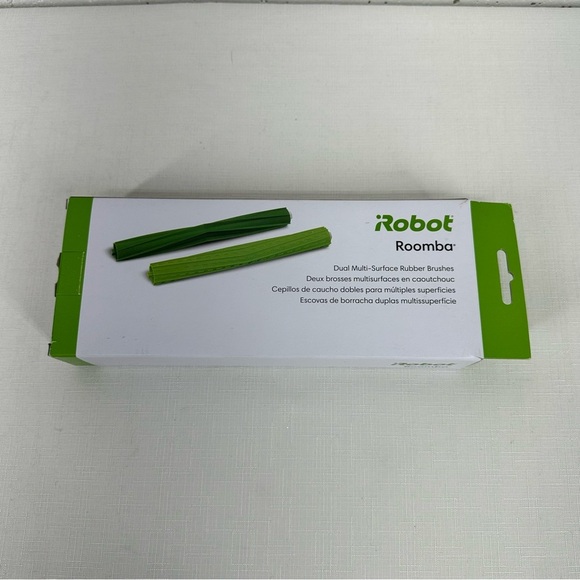 iRobot Roomba S Series Dual Multi-Surface Rubber Replacement Brushes Green New - Picture 3 of 9